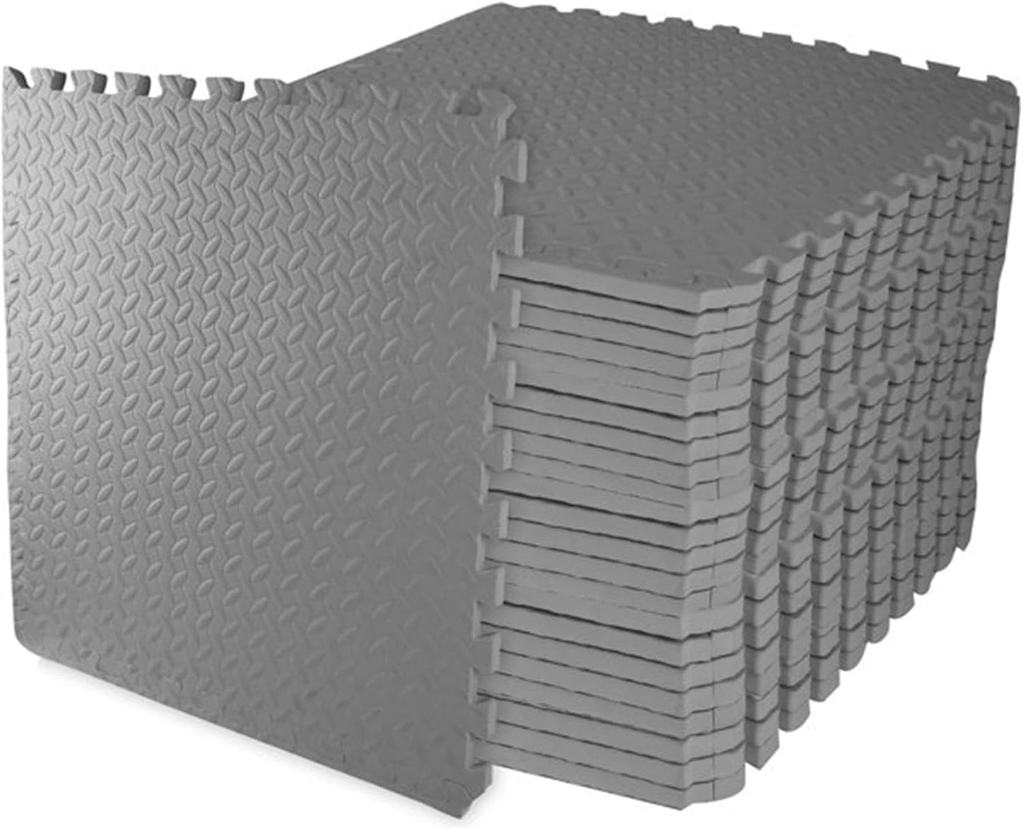 Signature Fitness Puzzle Exercise Mat with EVA Foam Interlocking Tiles for MMA, Exercise, Gymnastics and Home Gym Protective Flooring, Multiple Colors, Multiple Sizes