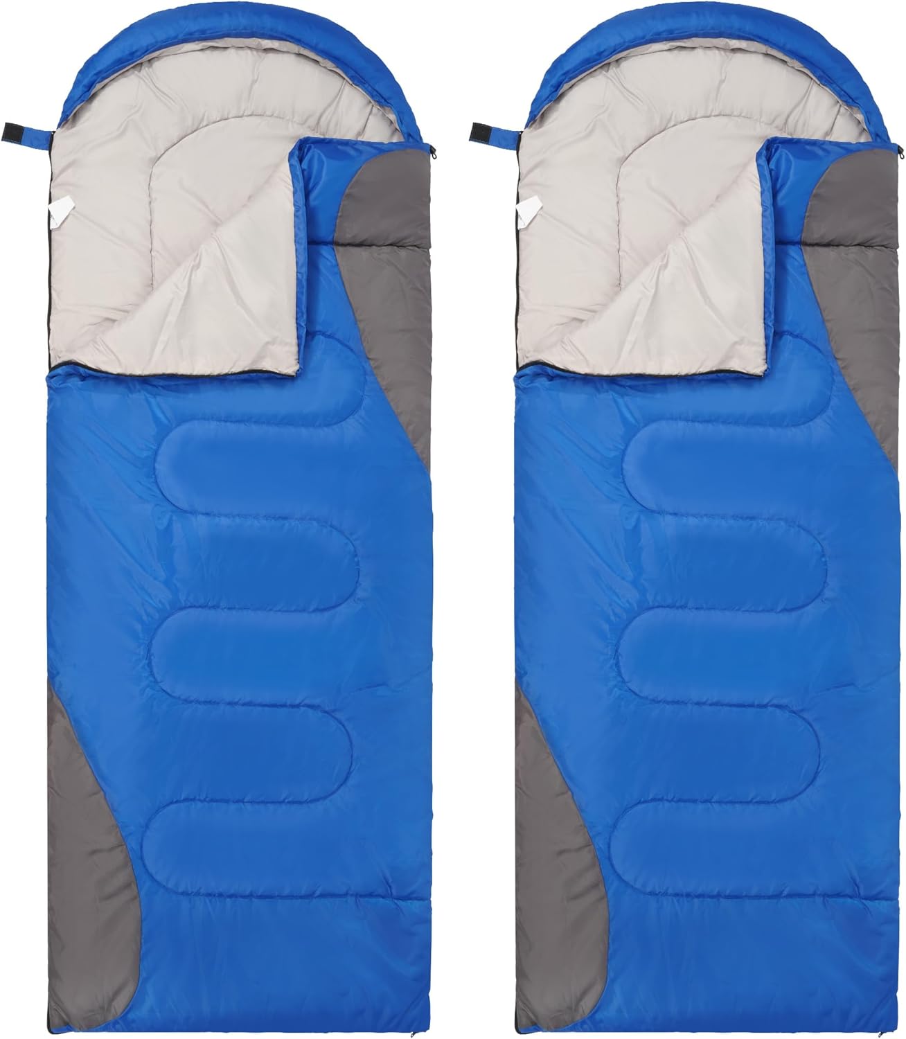 Elevon 2 Pcs Sleeping Bag for Adults Teens Kids Cold Warm Weather, Portable Waterproof & Lightweight, Compact with Compression Sack, for 3-4 Seasons Camping, Backpacking, Hiking, Travel