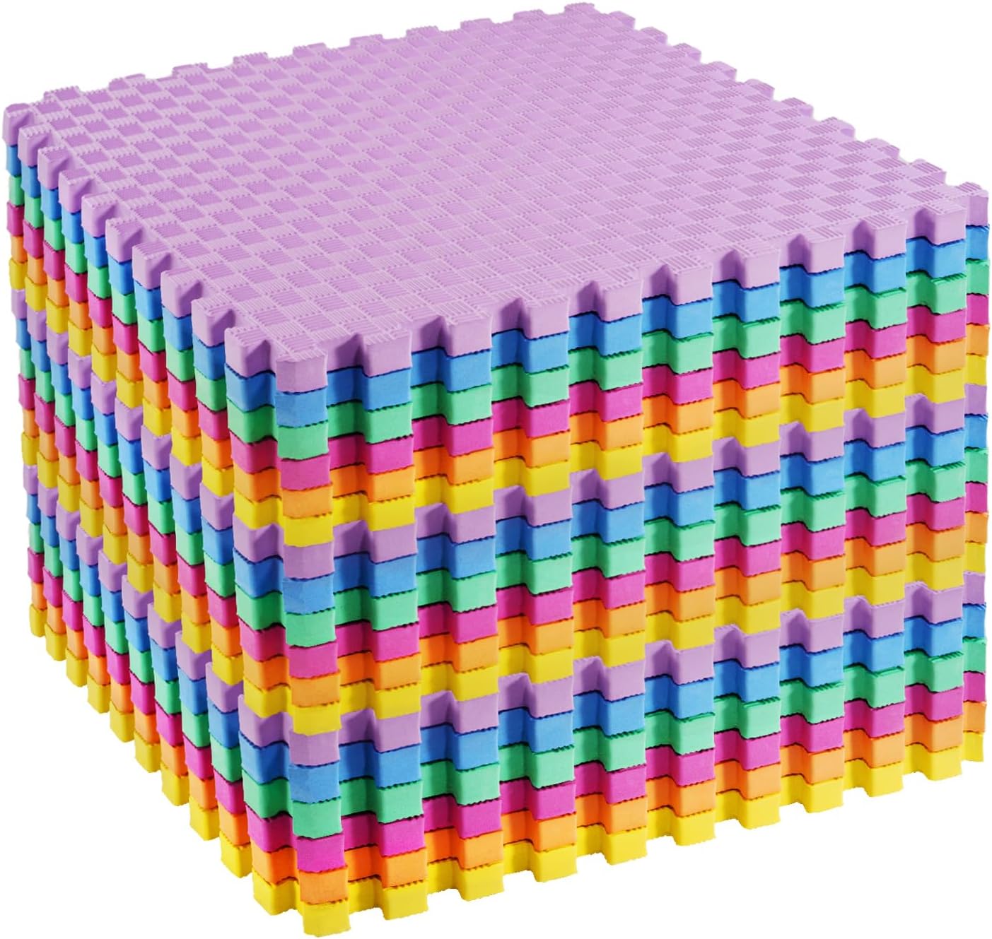 Signature Fitness Puzzle Exercise Mat with EVA Foam Interlocking Tiles for MMA, Exercise, Gymnastics and Home Gym Protective Flooring, Multiple Colors, Multiple Sizes