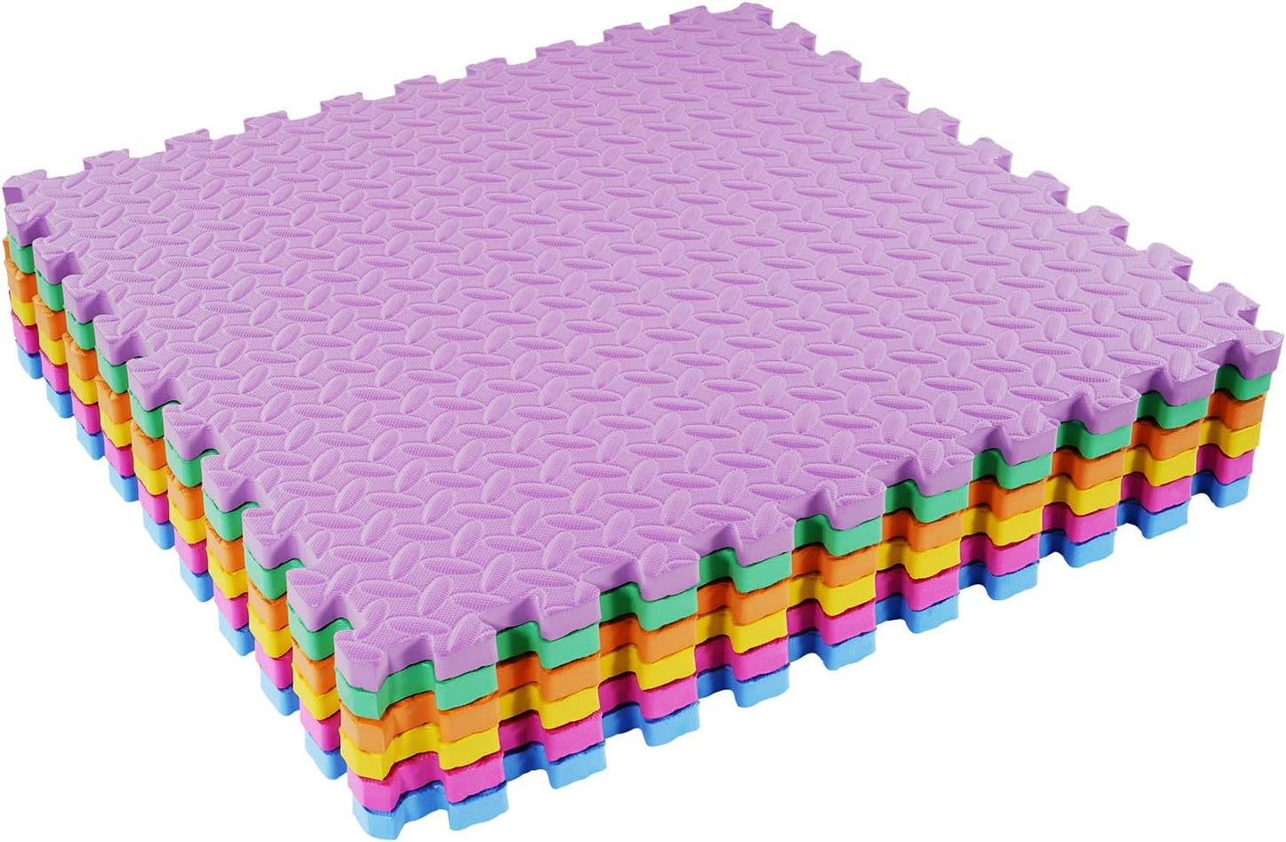 Signature Fitness Puzzle Exercise Mat with EVA Foam Interlocking Tiles for MMA, Exercise, Gymnastics and Home Gym Protective Flooring, Multiple Colors, Multiple Sizes