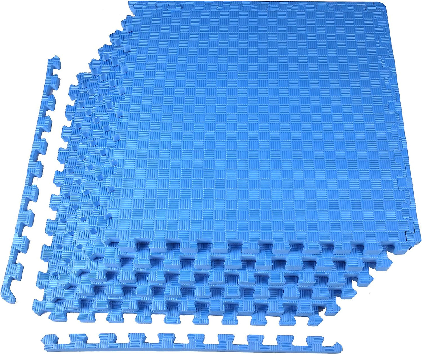 Signature Fitness Puzzle Exercise Mat with EVA Foam Interlocking Tiles for MMA, Exercise, Gymnastics and Home Gym Protective Flooring, Multiple Colors, Multiple Sizes