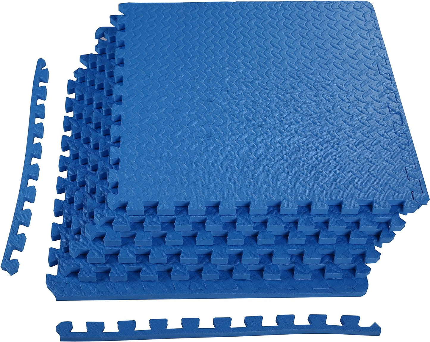 Signature Fitness Puzzle Exercise Mat with EVA Foam Interlocking Tiles for MMA, Exercise, Gymnastics and Home Gym Protective Flooring, Multiple Colors, Multiple Sizes
