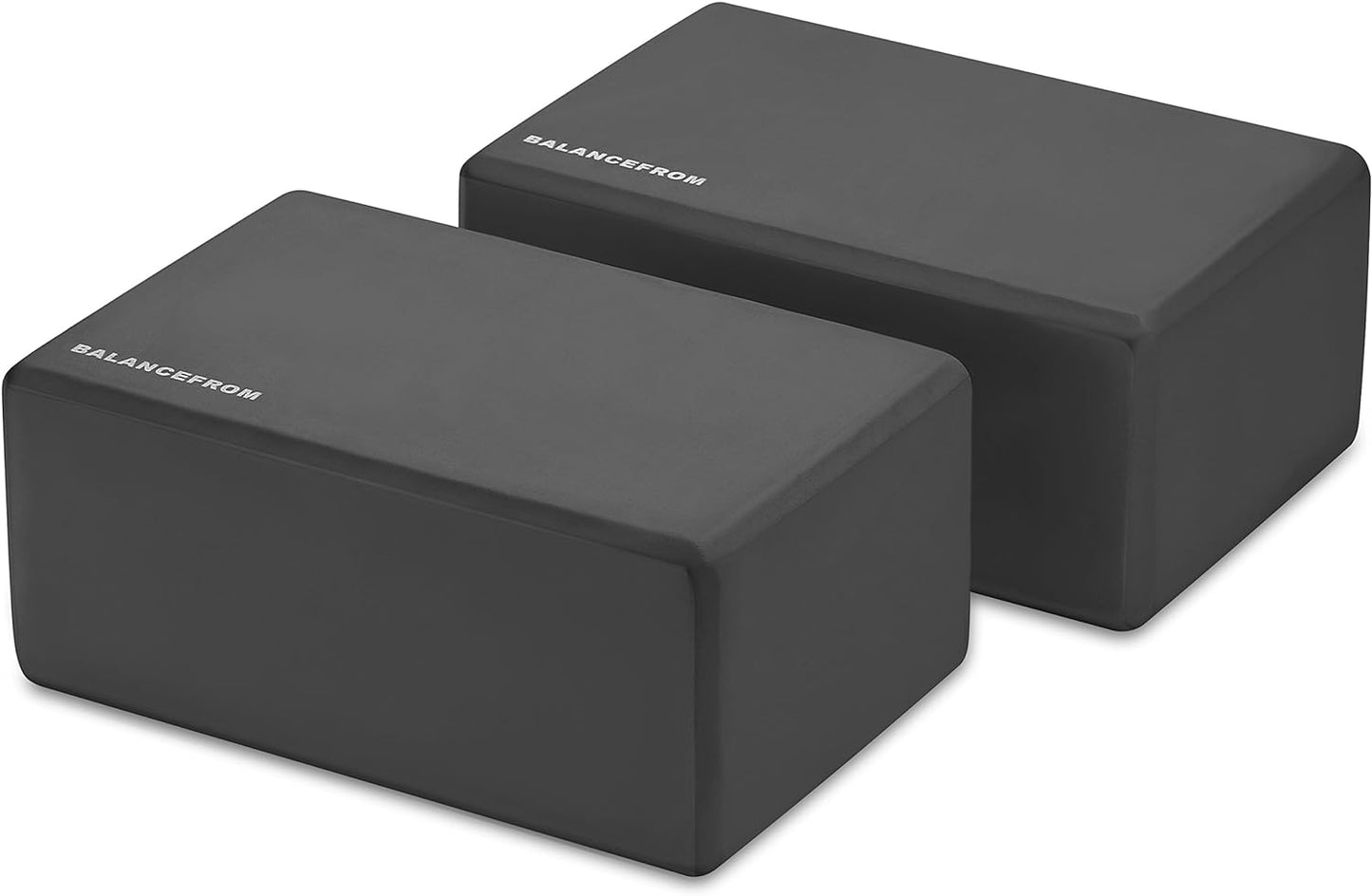 Fitvids Set of 2 High Density Yoga Blocks, 9"x6"x4" Each, Pair, Multiple Colors