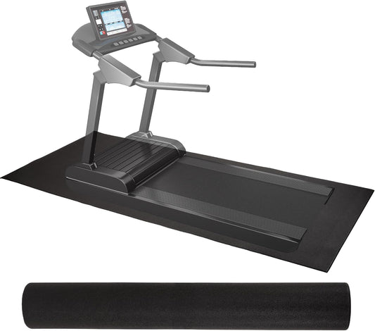 Elevon Treadmill Mat, 1/4" Thick Walking Pad with Shock Absorption Noise Reduction, Non-Slip High Density Home Gym Floor Mats for Treadmills, Elliptical, Exercise Bike, 30" x 60" Fitness Equipment Mat