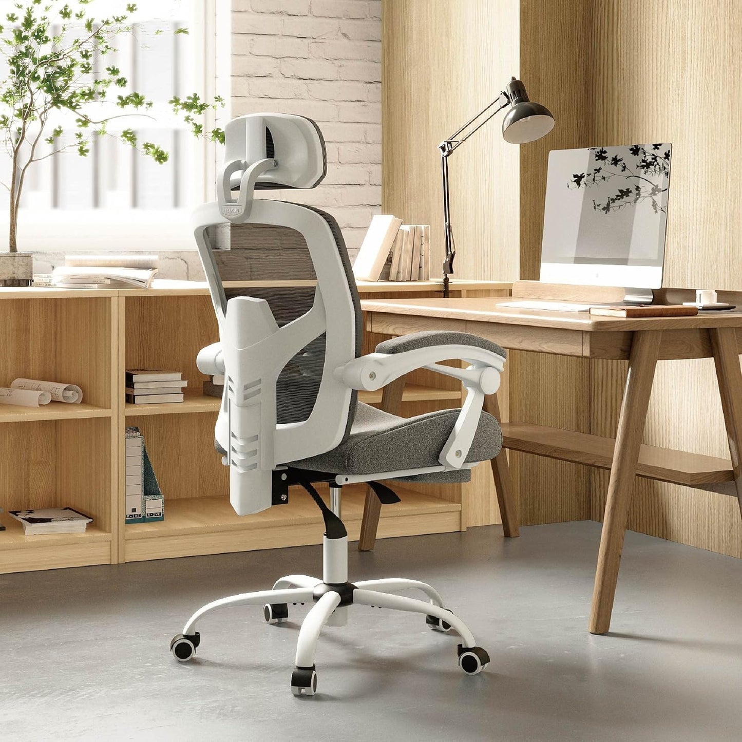 Elevon Office Computer Desk Chair, Gaming Chairs for Adults, High-Back Mesh Rolling Swivel Reclining Chairs with Wheels, Comfortable Lumbar Support, Comfy Arms for Home, Office, Gaming, Student