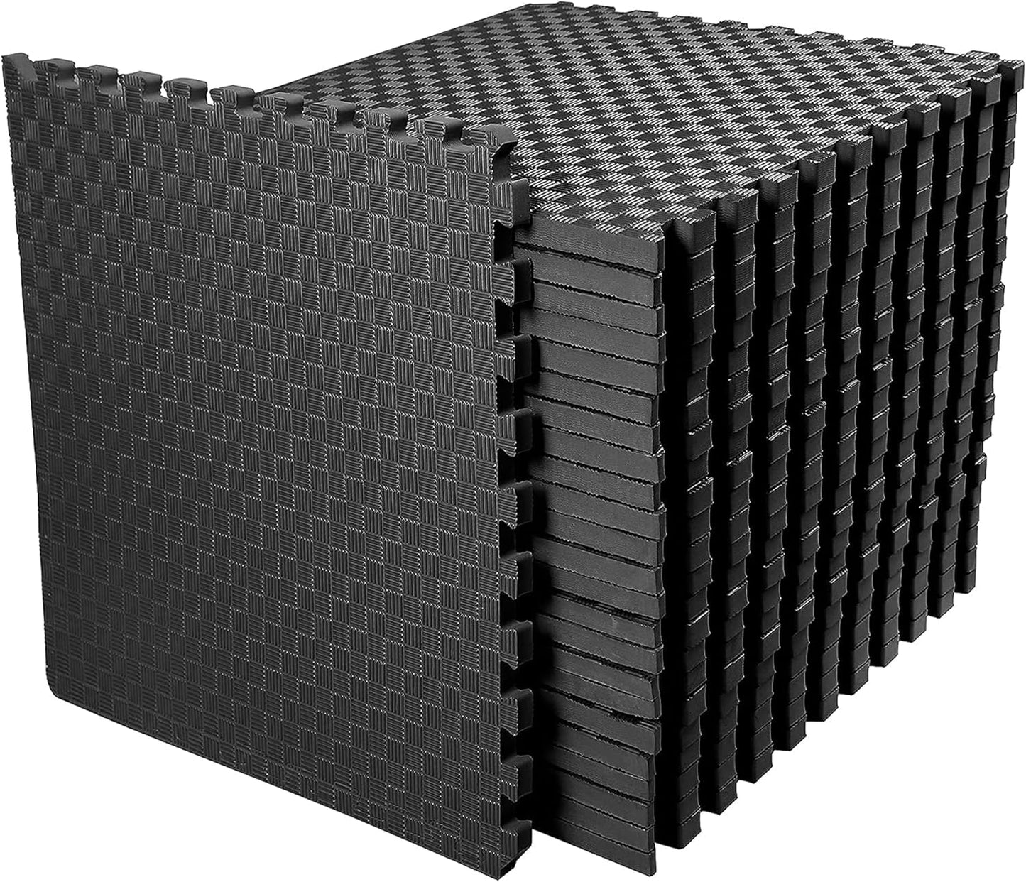 Signature Fitness Puzzle Exercise Mat with EVA Foam Interlocking Tiles for MMA, Exercise, Gymnastics and Home Gym Protective Flooring, Multiple Colors, Multiple Sizes