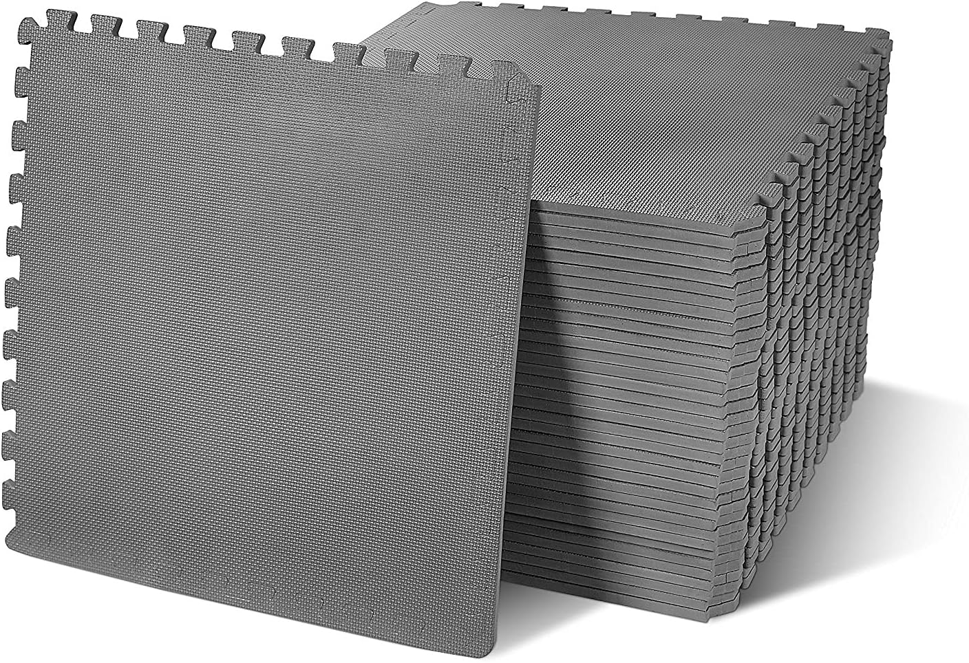 Signature Fitness Puzzle Exercise Mat with EVA Foam Interlocking Tiles for MMA, Exercise, Gymnastics and Home Gym Protective Flooring, Multiple Colors, Multiple Sizes