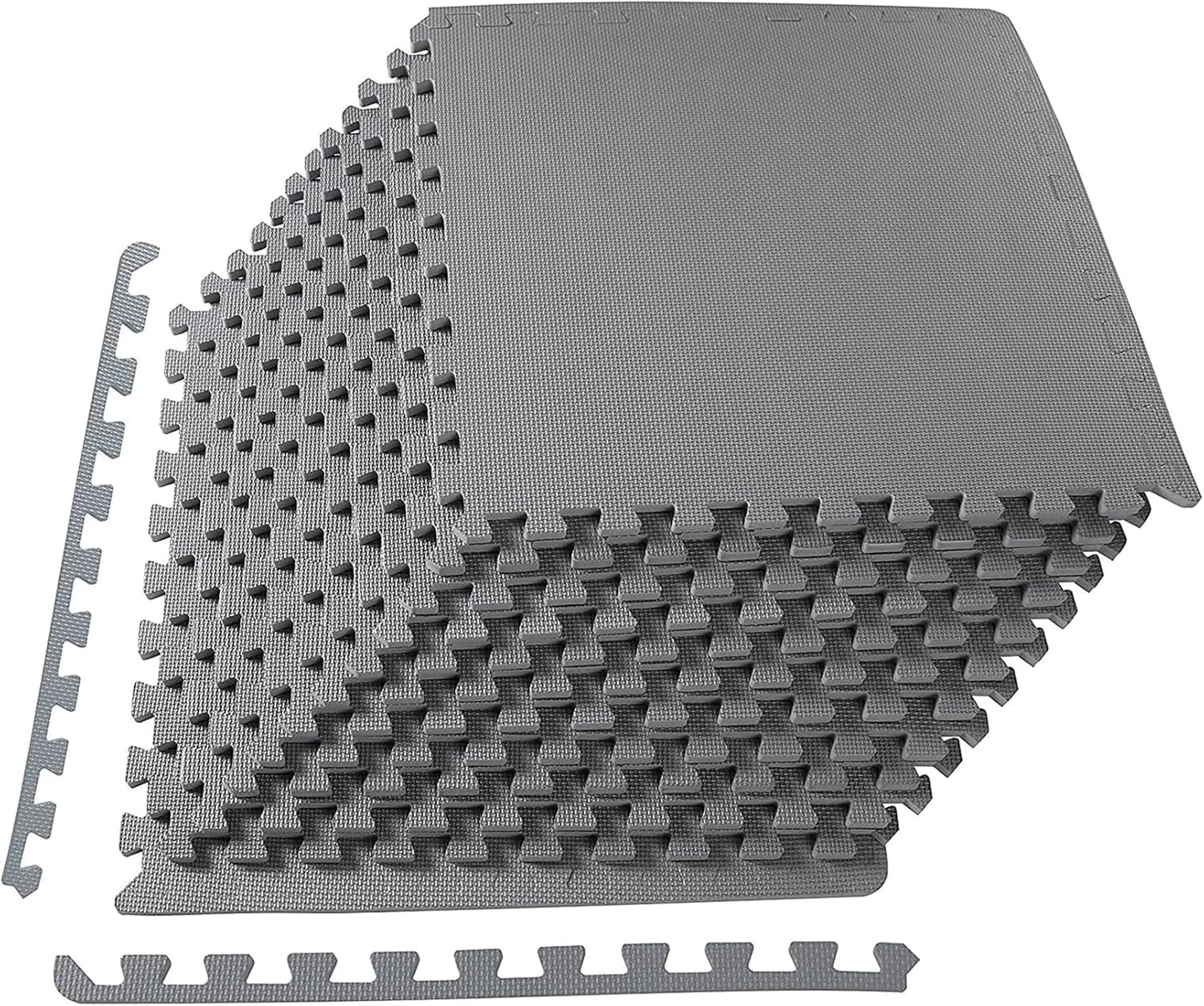 Signature Fitness Puzzle Exercise Mat with EVA Foam Interlocking Tiles for MMA, Exercise, Gymnastics and Home Gym Protective Flooring, Multiple Colors, Multiple Sizes