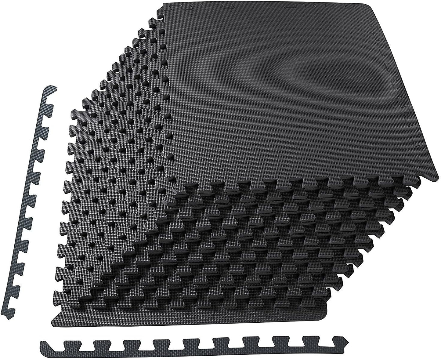 Signature Fitness Puzzle Exercise Mat with EVA Foam Interlocking Tiles for MMA, Exercise, Gymnastics and Home Gym Protective Flooring, Multiple Colors, Multiple Sizes