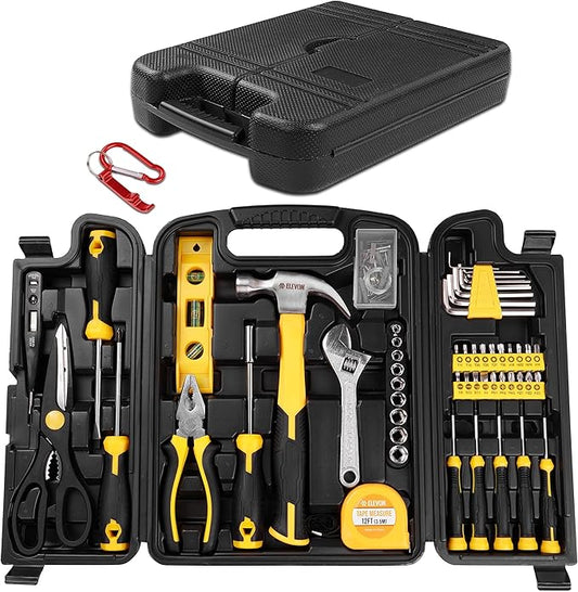 Elevon 94-Piece Tool Set, Professional-Grade Hardware Tool Kit with Compact Case, All-in-One Repair Solution for Home, Office, Garage, and Outdoor Projects