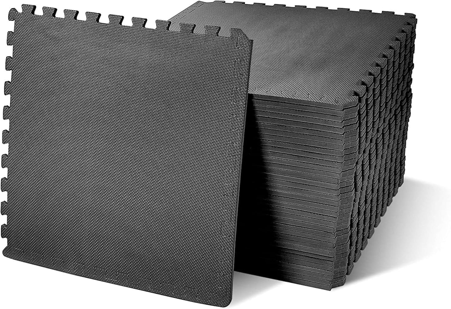 Signature Fitness Puzzle Exercise Mat with EVA Foam Interlocking Tiles for MMA, Exercise, Gymnastics and Home Gym Protective Flooring, Multiple Colors, Multiple Sizes