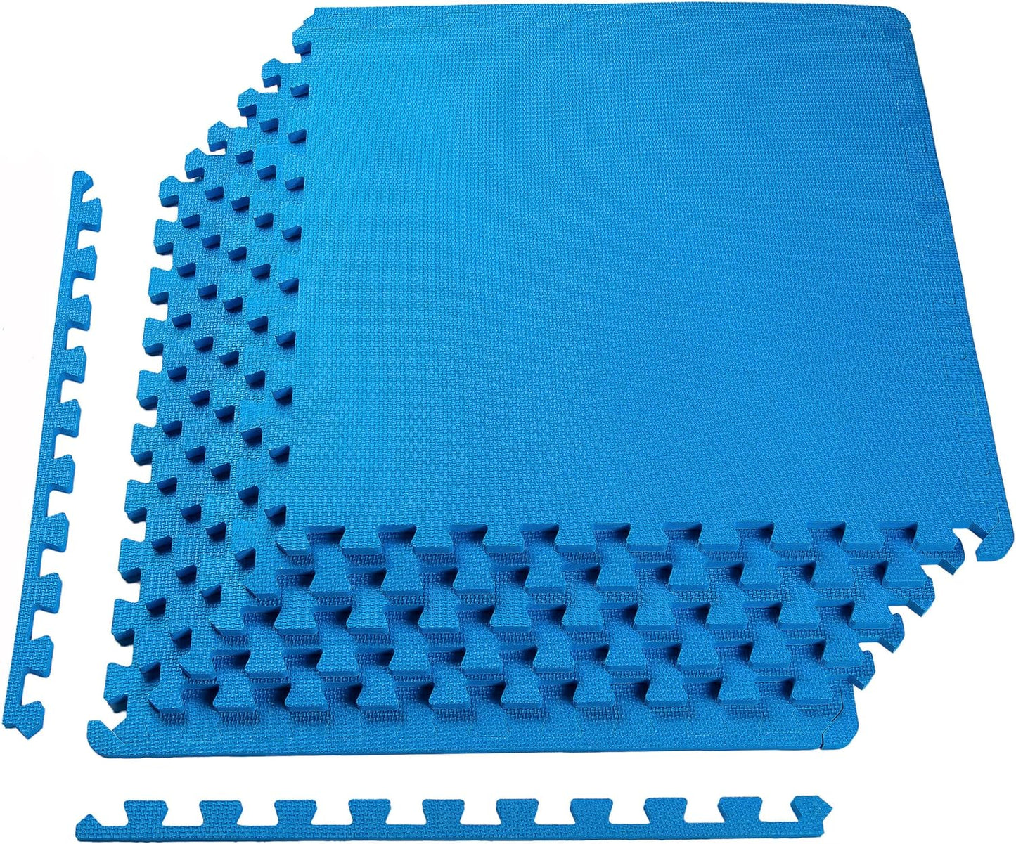 Signature Fitness Puzzle Exercise Mat with EVA Foam Interlocking Tiles for MMA, Exercise, Gymnastics and Home Gym Protective Flooring, Multiple Colors, Multiple Sizes