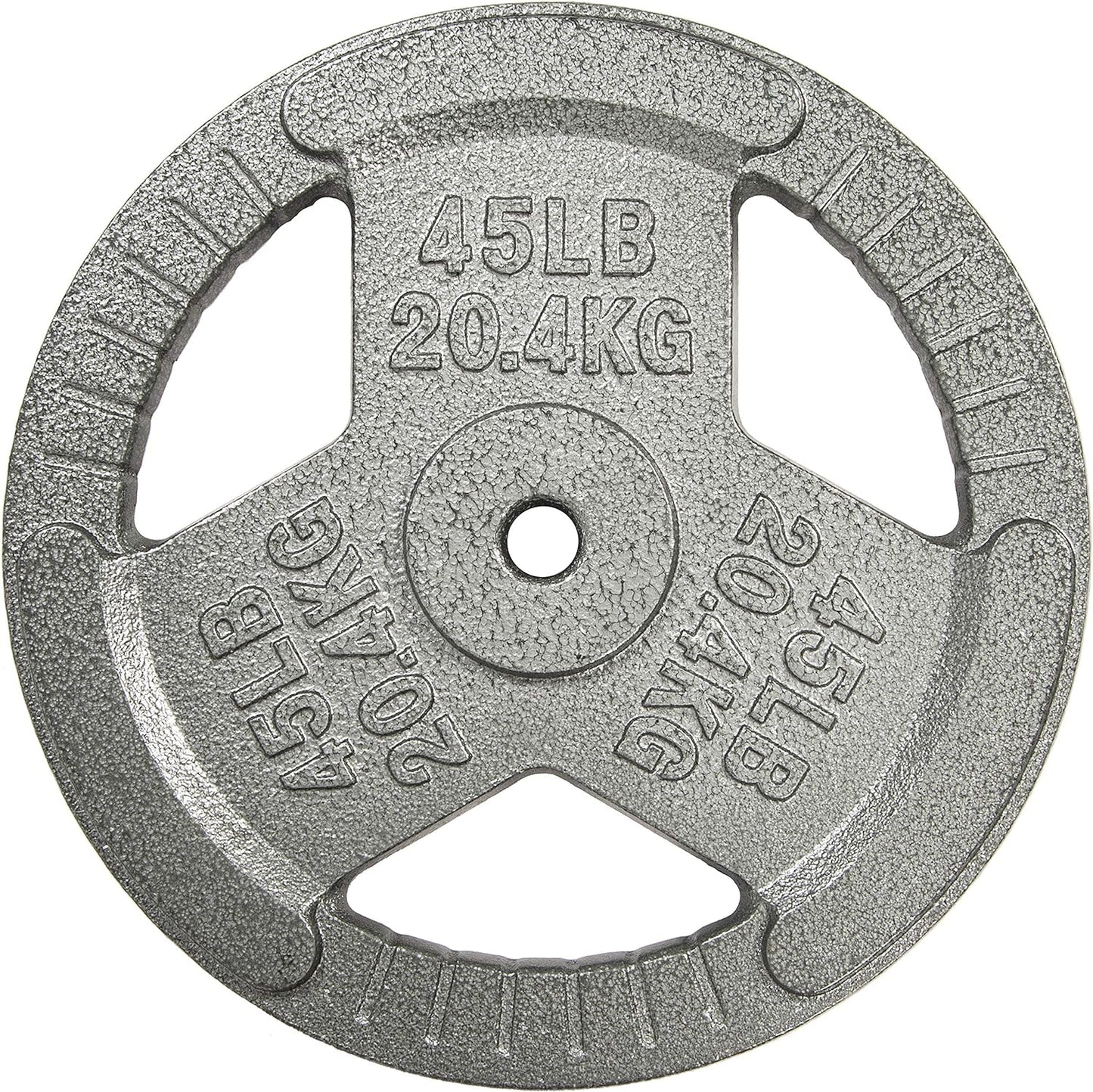 Signature Fitness Cast Iron Plate Weight Plate for Strength Training and Weightlifting, Olympic or Standard, Multiple Sizes